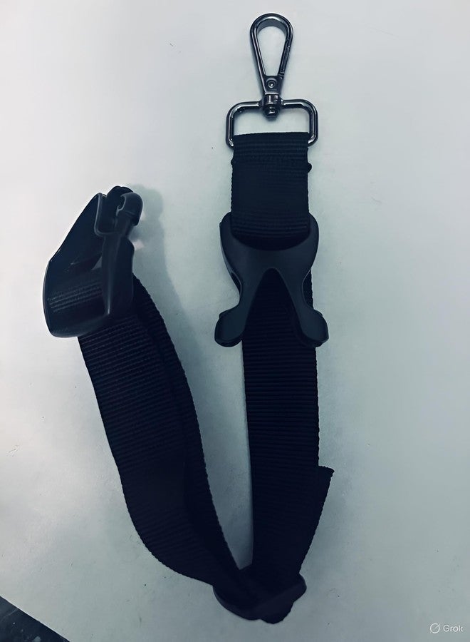 iCONY أضف حزامًا للحقيبة، أو حزامًا للأمتعة، أو مشبكًا للسترة، أو أحزمة حقائب السفر، باللون الأسود، للرياضات الخارجية | التخييم والمشي لمسافات طويلة | حقائب ظهر للمشي لمسافات طويلة، عبوة واحدة (رمادي، 1 بوصة) - Image 5