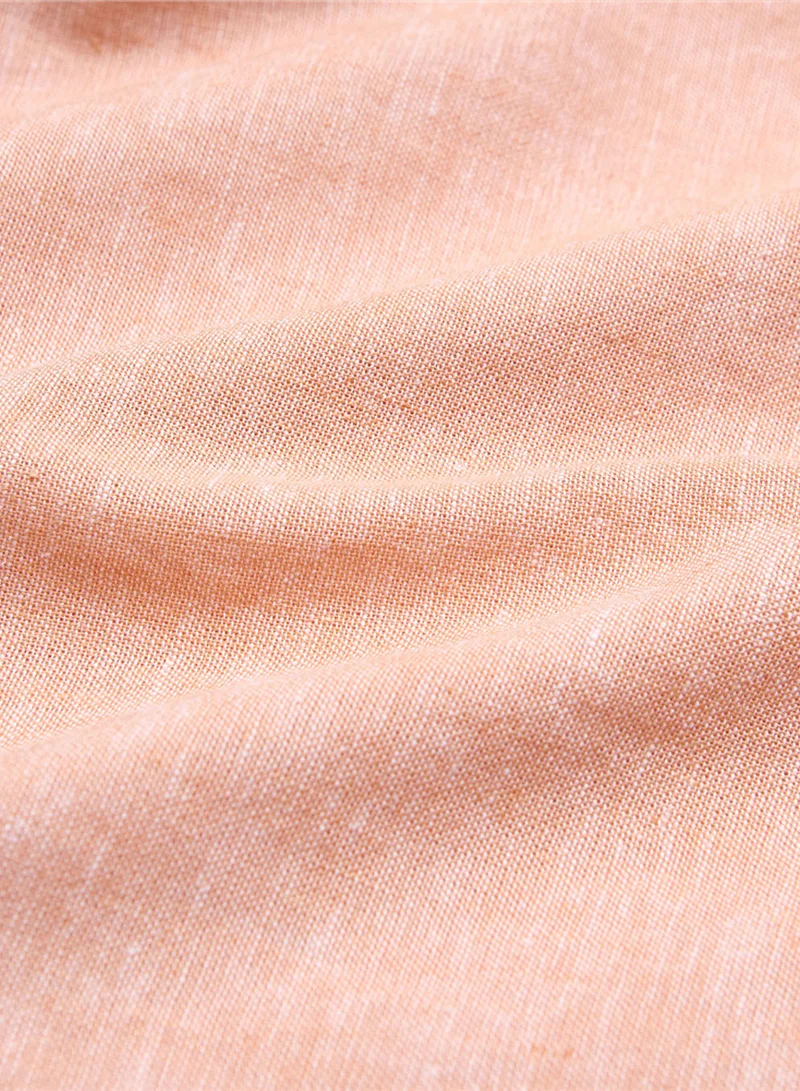 GIORDANO  Men's Slim Linen Cotton Solid Shirt for Men | Best Price UAE