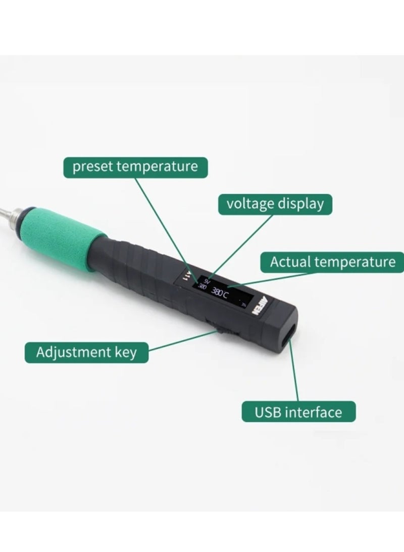 Aifen A11 Portable USB Charging Soldering Station with C210 Handle  - Image 1