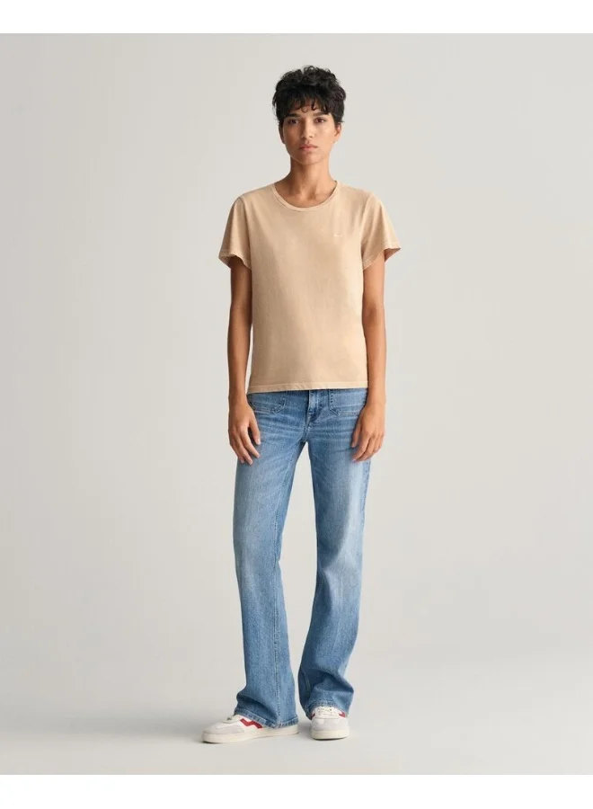 غانت Gant Sunfaded Crew Neck T-Shirt