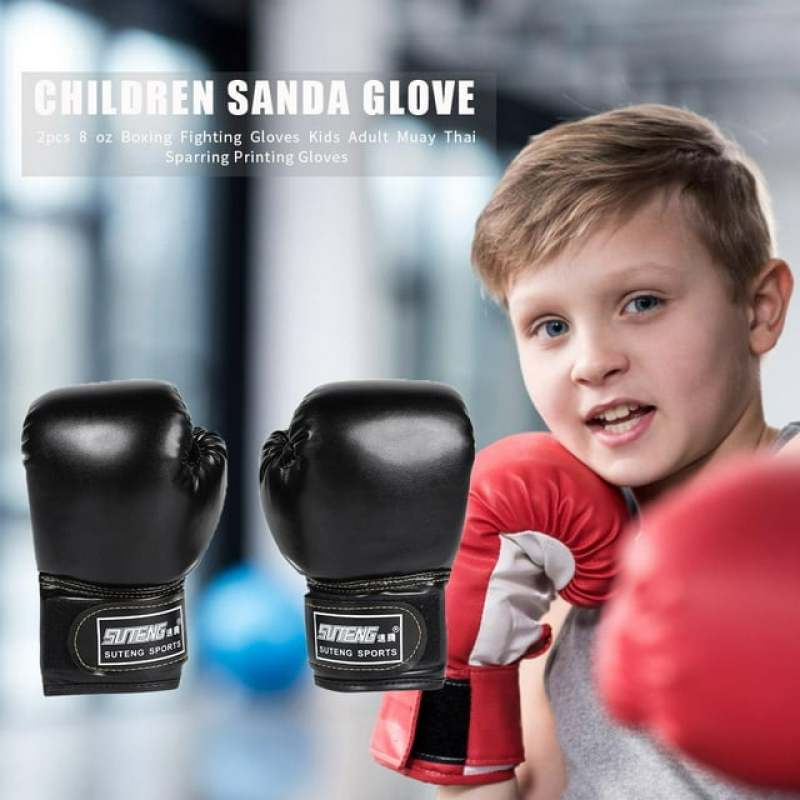 Kids Boxing Gloves: Premium PU Leather, Thick Sponge Foam Padding - Breathable Palm Design, Secure Velcro Wrist Support for Youth Boxing MMA Punching Bag Training Aged 3-12 - Image 3