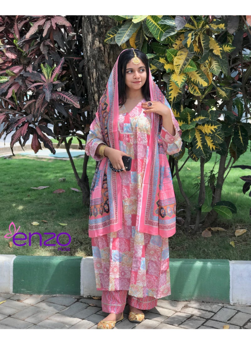 إنزو بلس Traditional Indian Churidar set  - Image 1