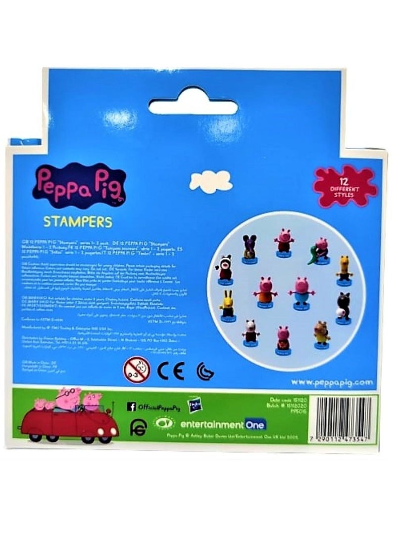 Peppa Pig - Peppa Pig stampers 2 pack window box. (Suzy sheep & Zoe zebra) - Image 1