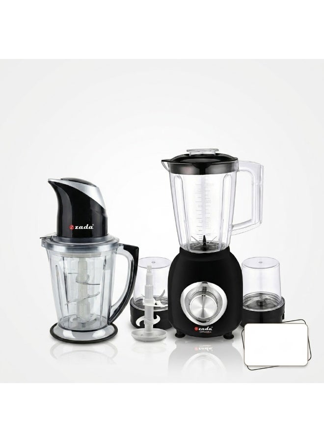 زادا خلاط 3*1 سموزي ZBL-570+كبة زادا للحوم والخضروات 6 سكينة ZCH-800 - Image 1