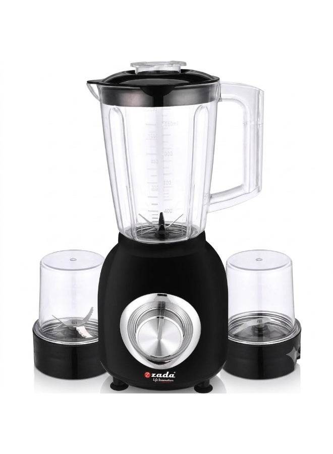زادا خلاط 3*1 سموزي ZBL-570+كبة زادا للحوم والخضروات 6 سكينة ZCH-800 - Image 2