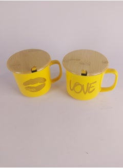 Generic Yellow kiss love mug 