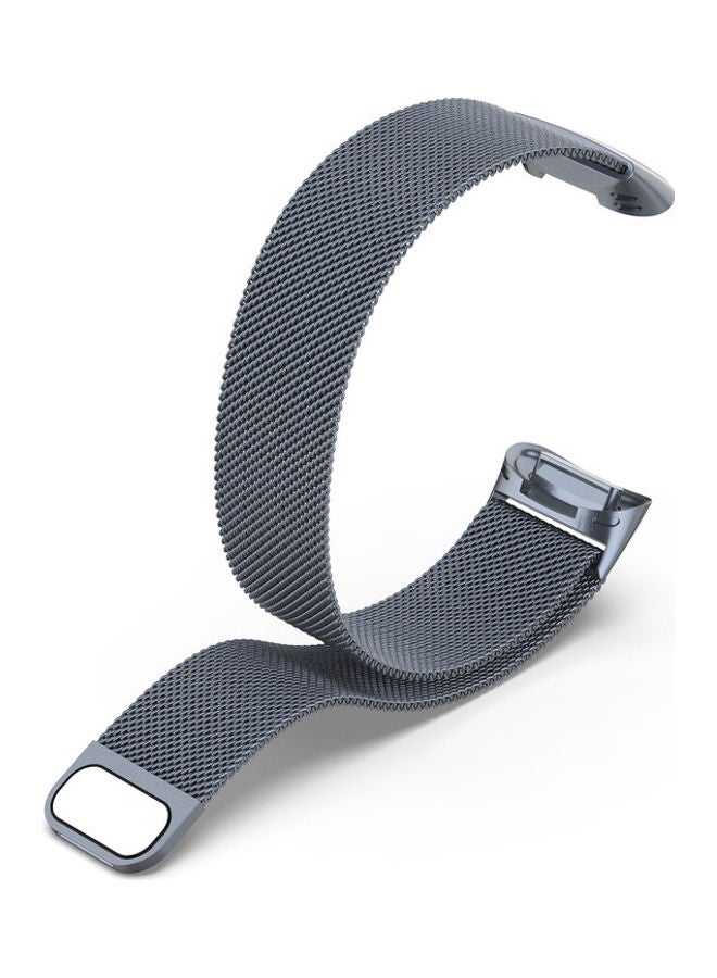 NIBEMINENT Milanese Band For Fitbit Charge 5 Grey - Image 3
