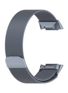 NIBEMINENT Milanese Band For Fitbit Charge 5 Grey  - Image 5