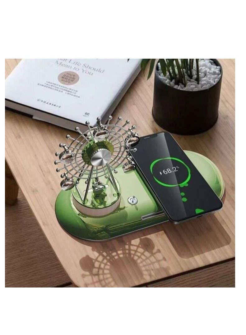 GENNEXT Ferris Wheel Fast Wireless Charger with Mood Light - Image 1