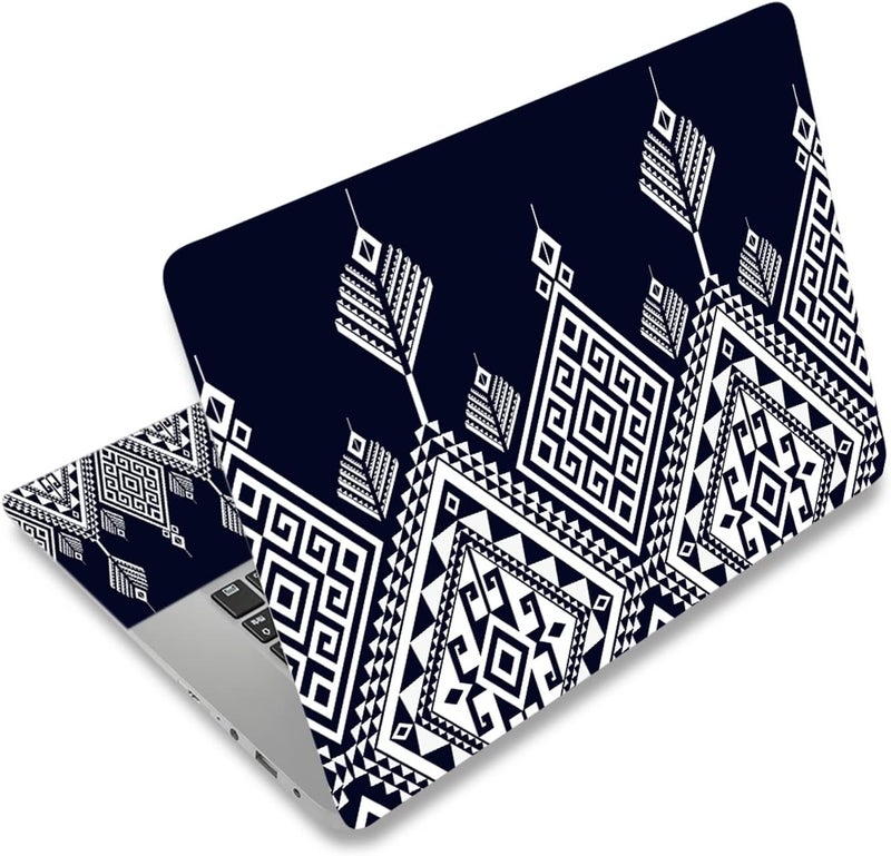 DINKY Laptop Skin Sticker Decal, 12" 13" 13.3" 14" 15" 15.4" 15.6 inch Laptop Universal Reusable Vinyl Skin Stickers Cover Art Decal Notebook PC Personalized Protector-Vintage Art - Image 1