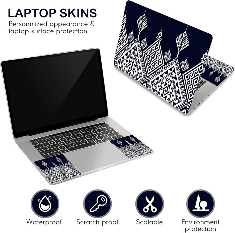 DINKY Laptop Skin Sticker Decal, 12" 13" 13.3" 14" 15" 15.4" 15.6 inch Laptop Universal Reusable Vinyl Skin Stickers Cover Art Decal Notebook PC Personalized Protector-Vintage Art - Image 3
