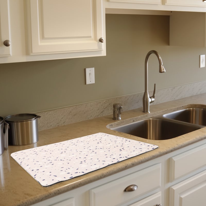 Sink Mat Dish Drying Mat Absorbent Drying Mat Kitchen Counter Dish Mat Insulated Table Mat - Image 3