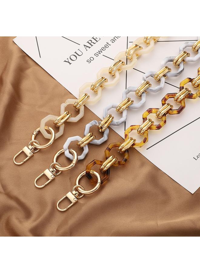 إيروريكس حبل هاتف L201 ثماني الأضلاع مصنوع من الراتنج المتباين بسلسلة سميكة مع فاصل، موديل L201-JS-60 سم - Image 3