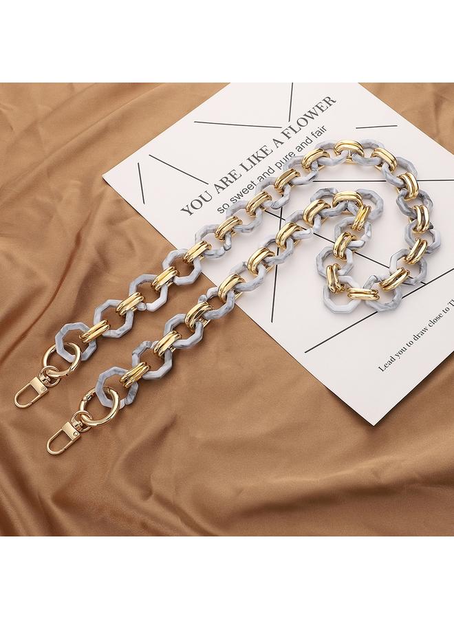 إيروريكس حبل هاتف L201 ثماني الأضلاع مصنوع من الراتنج المتباين بسلسلة سميكة مع فاصل، موديل L201-JS-60 سم - Image 5