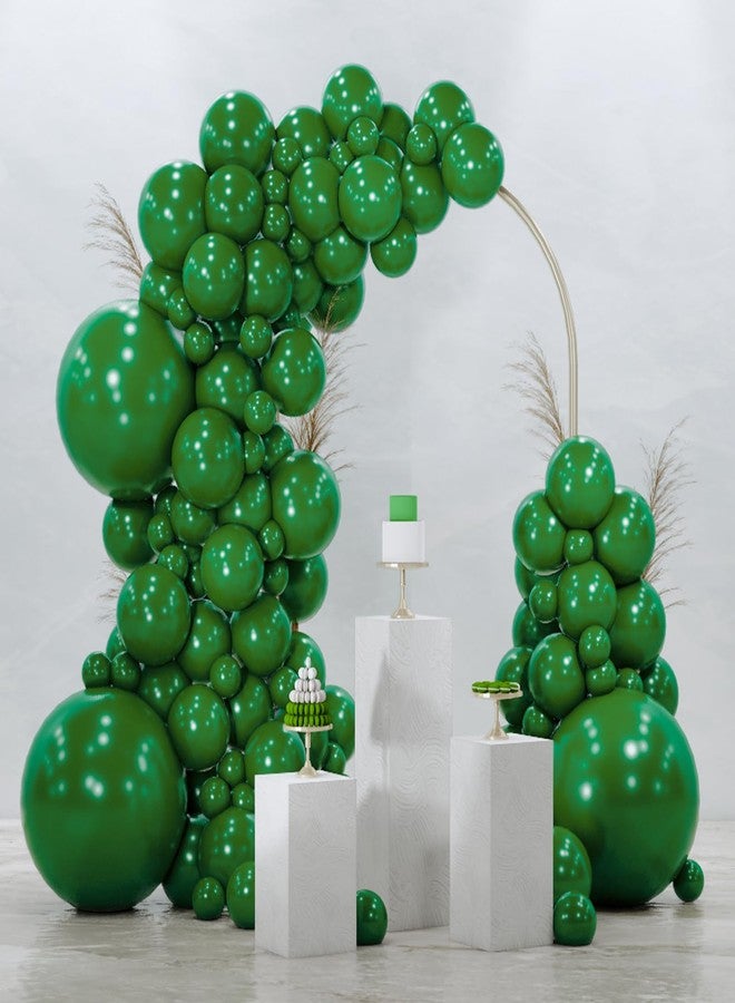 PartyWoo Dark Green Balloons 128pcs Different Sizes of 18 12 10 5 Inch Emerald Hunter Forest Green Balloon Arch Kit for Birthday Christmas Graduation Dinosaur Jungle Theme Party Decorations Green-Y56 - Image 1
