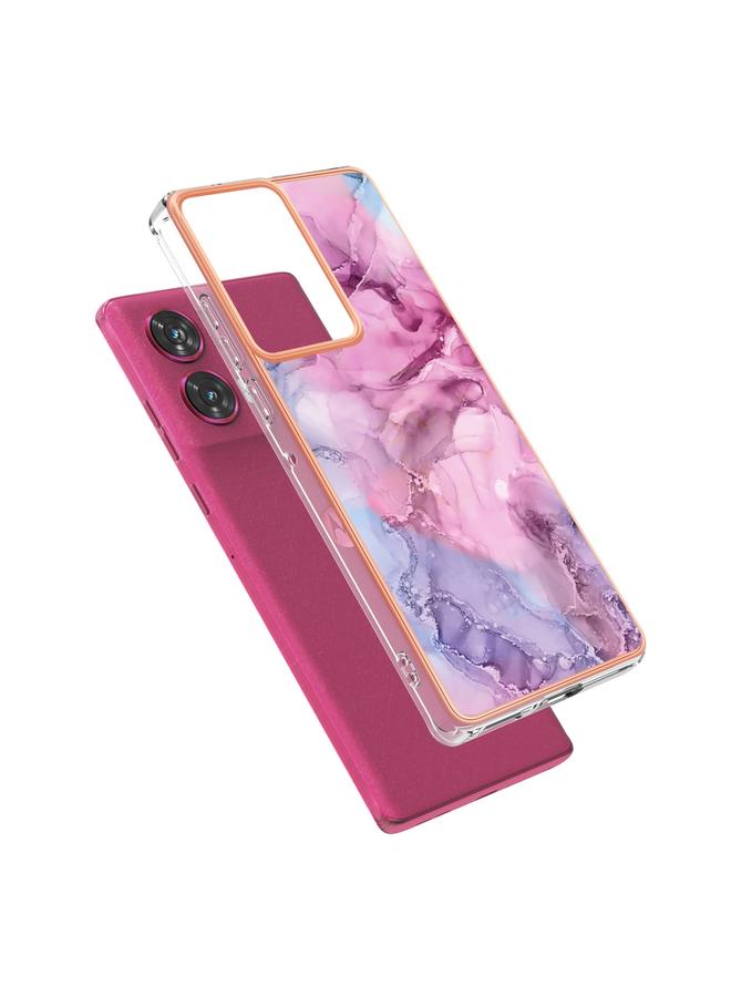 S-TOP Case For Motorola Edge 50 Fusion Electroplating Marble Dual-side IMD Phone Case - Image 3