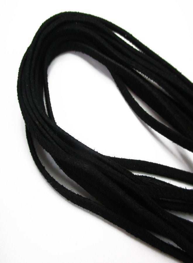 اول إن وان مجموعة كاملة من 10 قطع من قلادة من الجلد الصناعي والجلد المدبوغ مع مشبك لوبستر وسلسلة طويلة (25 بوصة، أسود) - Image 2