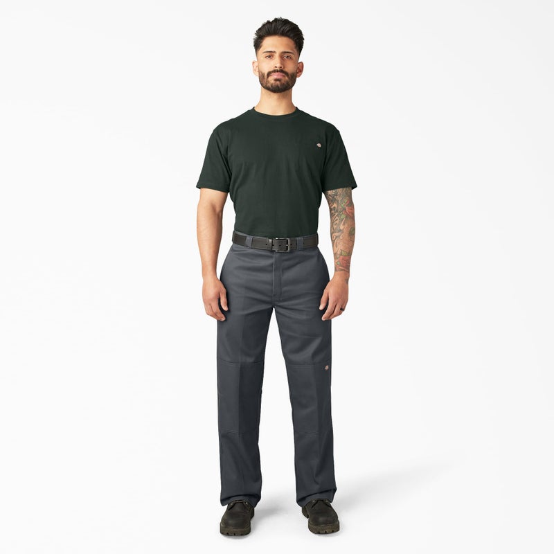 Dickies Loose Fit Double Knee Work Pants. Charcoal, 36 32 - Image 4