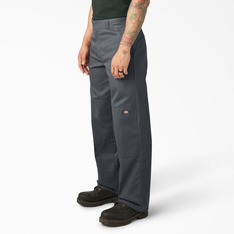 Dickies Loose Fit Double Knee Work Pants. Charcoal, 36 32 - Image 3