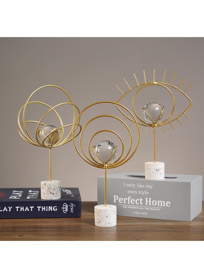 Bluejw Metal Personality Abstract Craft Ornaments Fashion Light Luxury Simple Elegant Office Desktop Model Room Decorations - Image 3