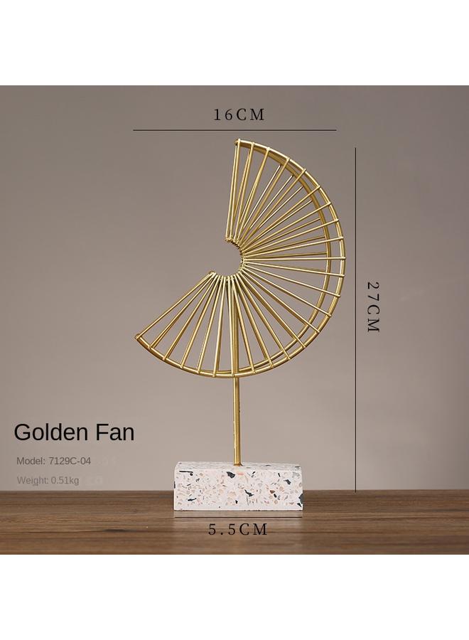 Bluejw Metal Personality Abstract Craft Ornaments Fashion Light Luxury Simple Elegant Office Desktop Model Room Decorations - Image 1