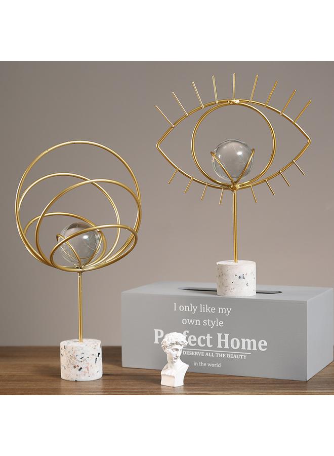 Bluejw Metal Personality Abstract Craft Ornaments Fashion Light Luxury Simple Elegant Office Desktop Model Room Decorations - Image 2