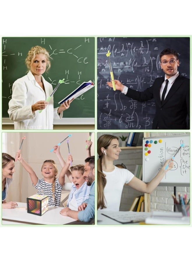 6 أجهزة كمبيوتر شخصية تلسكوبية القراءة الأصابع عصا ، ملونة الأطفال القراءة الأصابع القراءة العصا ، مناسبة للمعلمين مظاهرات من اللوحة السوداء تعليم البولنديين ، عرض المؤتمر (5 ألوان) ﻿ - Image 4