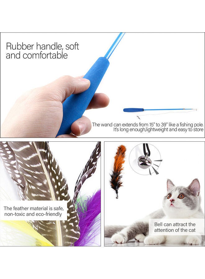 نيبمينينت عصا من الريش للقطط متعدد الألوان - Image 3