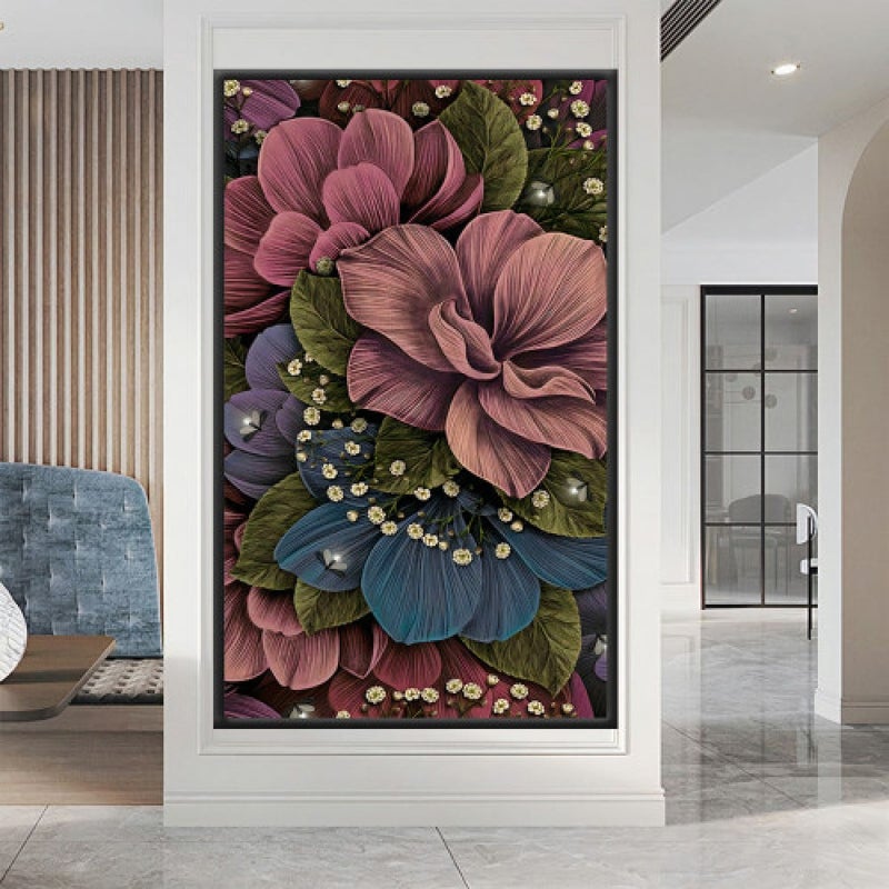 Marktna Modern design canvas painting with a hollow frame, size (50×70), one piece - Image 1