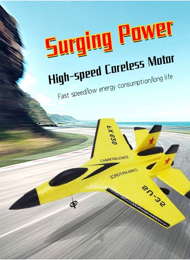fashionhome - High Quality 2.4 GHz Remote Control Fighter Classic SU-35 Airplane Model Lightweight Fall-proof RC Aircraft Toy with Rechargeable Battery - Image 1