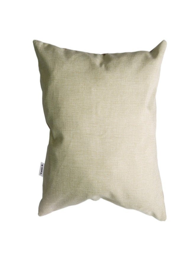 vanki غطاء وسادة مزخرف مربع من قطن الكتان مطبوع عليه حروف فانيكي 18 × 18 بوصة، نمط عبارات "أنت شمس حياتي" - Image 3