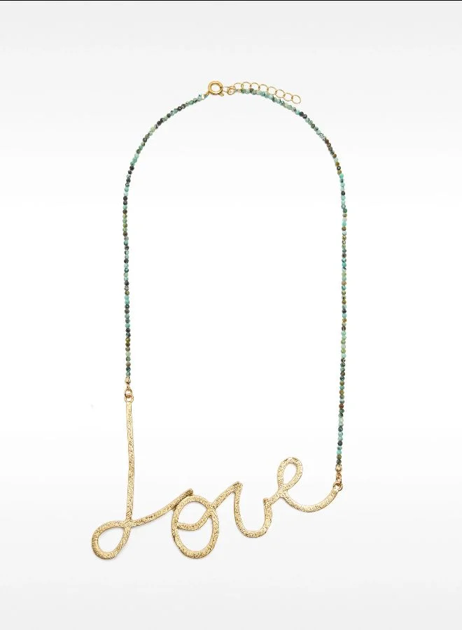PARFOIS Short Necklace With Love Stones