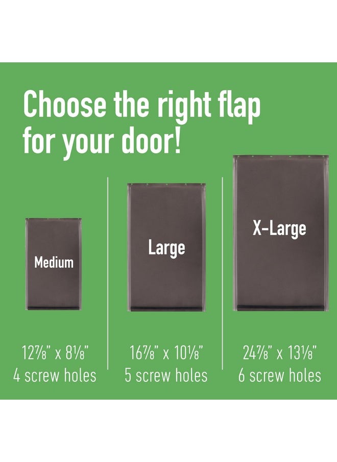 Evergreen Pet Supplies Evergreen Pet Supplies Large Replacement Dog Door Flap - Weather Resistant & Easy to Install Petsafe Freedom PAC11-11039 - Flexible Doggie Door Replacement Flaps for Small, Medium & Large Dogs & Cats  - Image 4