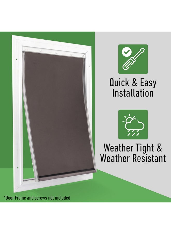 Evergreen Pet Supplies Evergreen Pet Supplies Large Replacement Dog Door Flap - Weather Resistant & Easy to Install Petsafe Freedom PAC11-11039 - Flexible Doggie Door Replacement Flaps for Small, Medium & Large Dogs & Cats  - Image 5