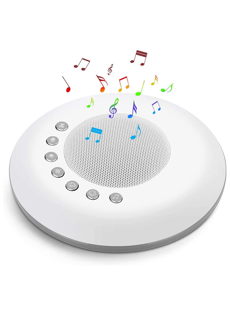 KASTWAVE - White Noise Machine, Sound Machine for Sleeping Adults Kids 28 Non-looping Soothing Sounds, Portable Rechargeable Baby Sound Machine, 3 Timer Memory Function Audio Jack - Image 1