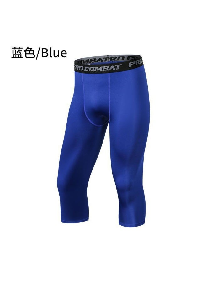 Men Compression Capri Pant Gym Running 3/4 Tights Quick Dry Breathable Basketball Leggings Workout Fitness Men - Image 1