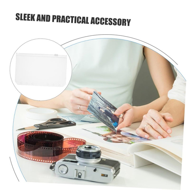 20 A6 Zippered Plastic Envelopes for Budget Binder Cash Card Organizer Loose Leaf - Image 4