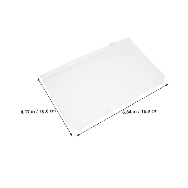 20 A6 Zippered Plastic Envelopes for Budget Binder Cash Card Organizer Loose Leaf - Image 3