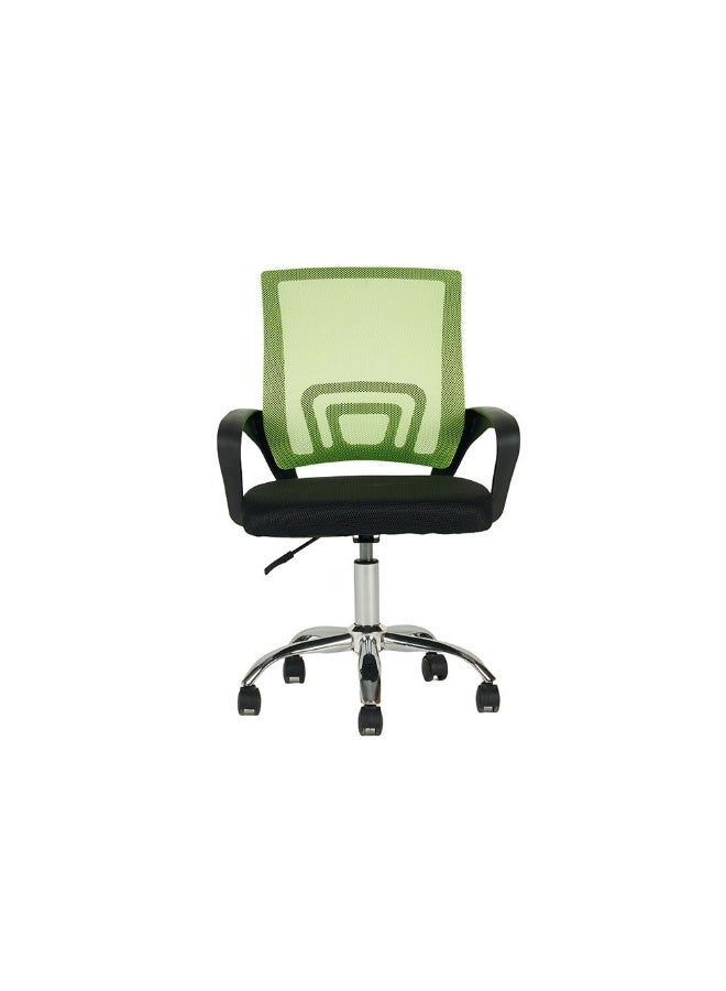 DANUBE HOME كرسي مكتب هيرالد مريح وقابل للتعديل للمنزل، كرسي دوار بارتفاع قابل للتعديل مع دعم قطني، كرسي مكتب حديث للعمل والدراسة والألعاب - أخضر - Image 3