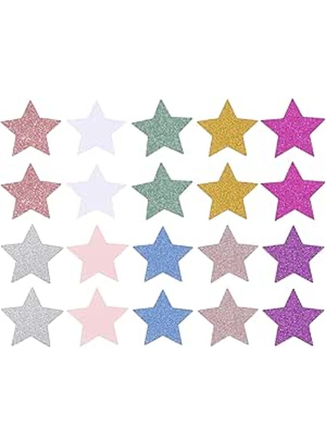 300pcs Star Shape Sequin Confetti For Wedding Birthday Party Decoration Mixed Colors And Sizes - Image 1