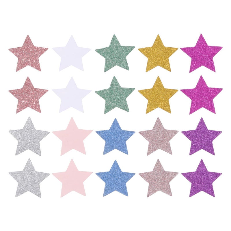 300pcs Star Shape Sequin Confetti For Wedding Birthday Party Decoration Mixed Colors And Sizes - Image 2