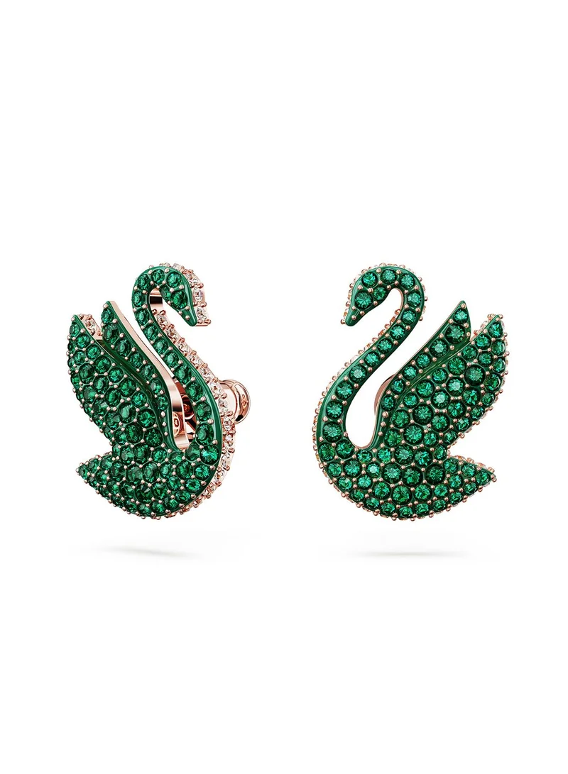 SWAROVSKI Cex Iconic Swan Stud Earrings