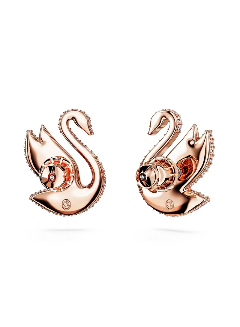 SWAROVSKI Cex Iconic Swan Stud Earrings