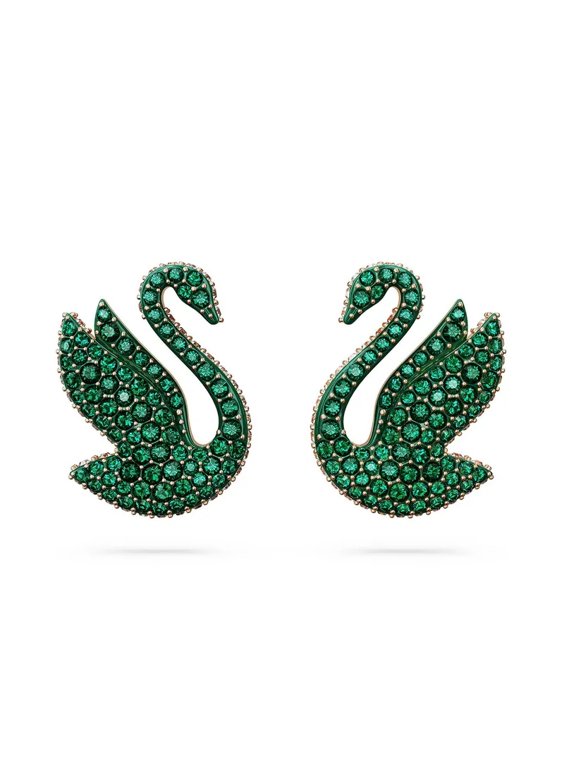 SWAROVSKI Cex Iconic Swan Stud Earrings