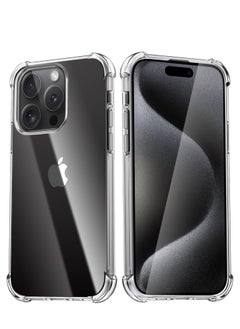 Clear Anti Scratch Tpu Back Case Cover for Apple iPhone 15 Pro Max