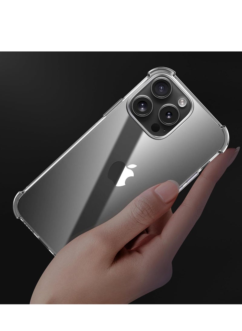 Generic - Clear Anti Scratch Tpu Back Case Cover for Apple iPhone 15 Pro Max - Image 1