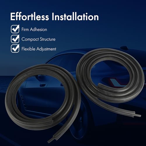PEVAST Rear Door Weatherstrip Seal - Compatible with 07-14 GMC Yukon XL 1500/2500, 07-14 Chevy Suburban 1500/2500/Avalanche, 07-13 Cadillac Escalade EXT - Image 4