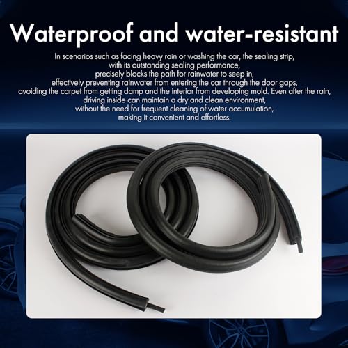 PEVAST Rear Door Weatherstrip Seal - Compatible with 07-14 GMC Yukon XL 1500/2500, 07-14 Chevy Suburban 1500/2500/Avalanche, 07-13 Cadillac Escalade EXT - Image 5