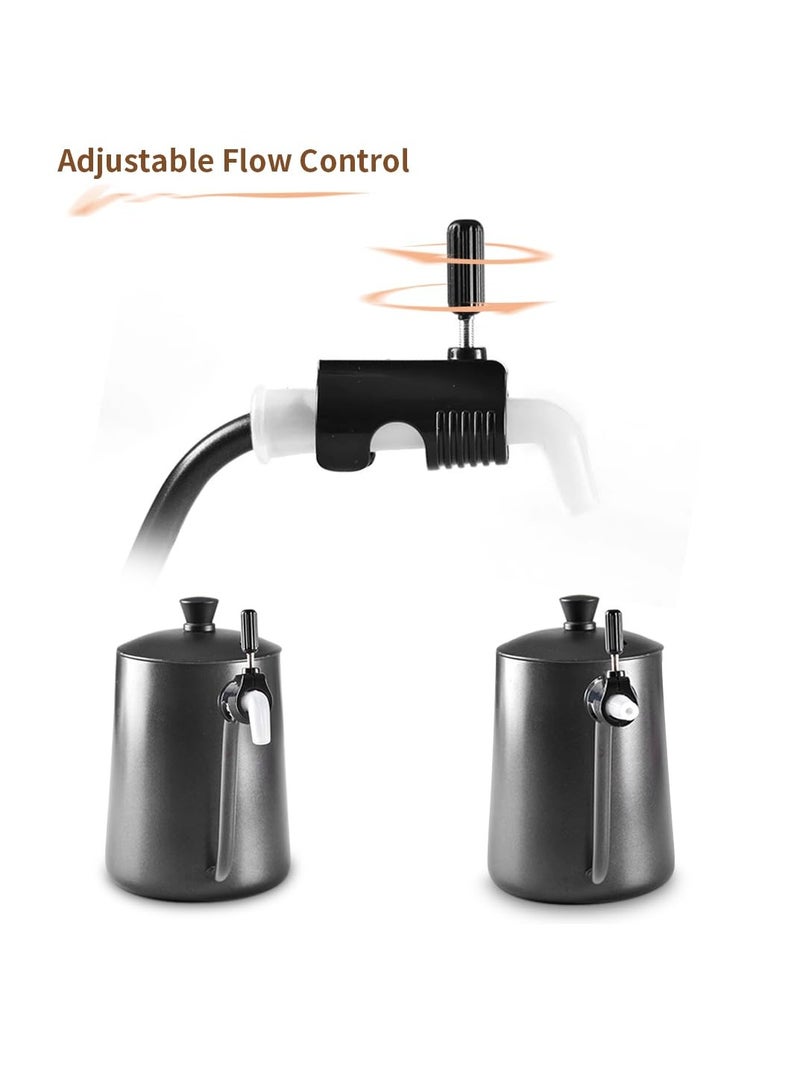 YUFAN Adjustable Flow Coffee Drip Pot Nozzle Restrictor Compatible Replacement Part for Specialty Coffee Pour Over Kettle Gooseneck for Home and Cafe Use - Image 4