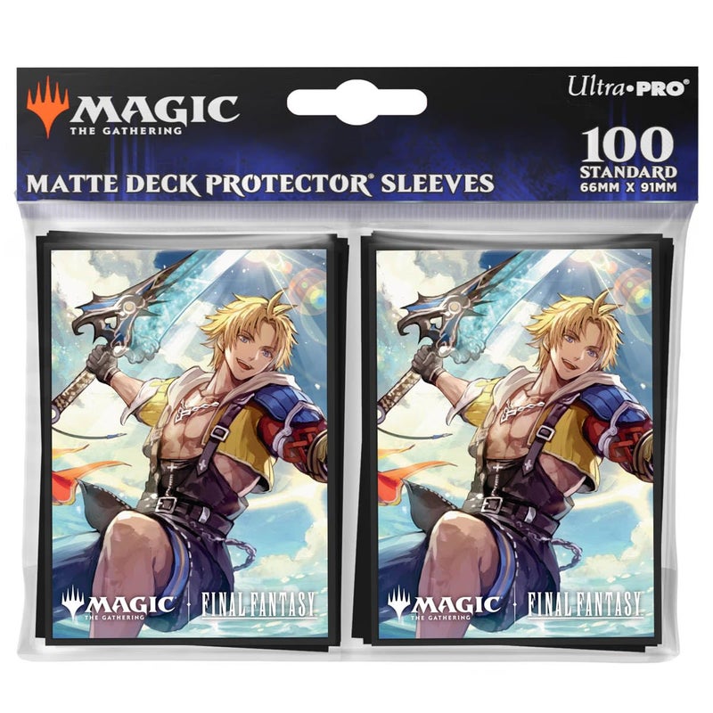 Ultra PRO Final Fantasy x Universes Beyond Tidus Commander 100ct Deck Protector Sleeves for Magic The Gathering Trading Card Accessories Collectible Card Game Gear Final Fantasy Collectibles - Image 2